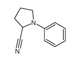 1-苯基吡咯烷-2-甲腈结构式