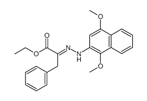 (E)-ethyl phenylpyruvate 2-<(1,4-dimethoxy-2-naphthyl)hydrazone> Structure