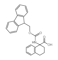 Fmoc-1-氨基-1,2,3,4-四氢萘-1-羧酸结构式