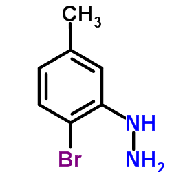(2-bromo-5-Methylphenyl)hydrazine hydrochloride structure
