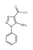 5-AMINO-1-PHENYL-1H-1,2,3-TRIAZOLE-4-CARBOXYLIC ACID Structure