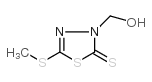 3-羟基甲基-5-甲基硫代-1,3,4-噻二唑-2(3h)-硫酮结构式