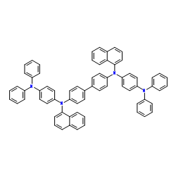 N,N'-双[4-(二苯基氨基)苯基]-N,N'-二(1-萘基)联苯胺结构式
