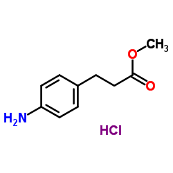 3-(4-氨基苯基)丙酸甲酯盐酸盐结构式
