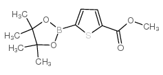 5-(甲氧羰基)噻吩-2-硼酸频哪醇酯结构式