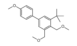 1-tert-butyl-2,3-bis(methoxymethyl)-5-(4-methoxyphenyl)benzene结构式
