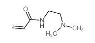 N-[2-(二甲氨基)乙基]丙烯酰胺结构式