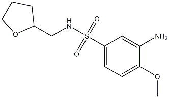 3-amino-4-methoxy-N-[(tetrahydro-2-furanyl)methyl]benzenesulfonamide Structure