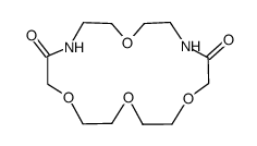 1,4,7,13-tetraoxa-10,16-diazacyclooctadecane-9,17-dione结构式