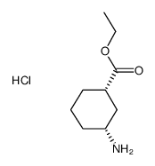 cis-3-Aminocyclohexanecarboxylic acid ethyl ester hydrochloride结构式
