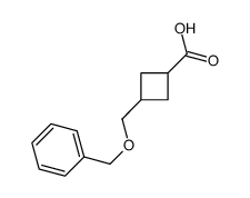 3-(benzyloxymethyl)cyclobutane carboxylicacid Structure