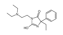 3-[2-(diethylamino)ethyl]-5-ethyl-5-phenylimidazolidine-2,4-dione Structure