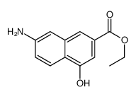 7-氨基-4-羟基-2-萘羧酸乙酯结构式