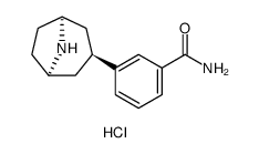 3-((1R,3r,5S)-8-氮杂双环[3.2.1]辛基苯甲酰胺盐酸盐结构式