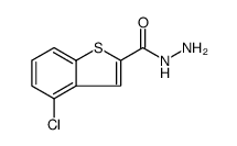 Benzo[b]thiophene-2-carboxylic acid, 4-chloro-, hydrazide Structure