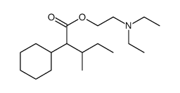 Cyclohexaneacetic acid, α-(1-methylpropyl)-, 2-(diethylamino)ethyl ester Structure