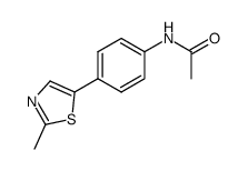 acetic acid-[4-(2-methyl-thiazol-5-yl)-anilide] Structure