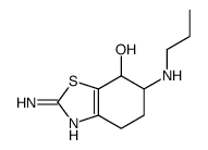 (6S,7S)-2-氨基-4,5,6,7-四氢-6-(丙基氨基)-7-苯并噻唑醇结构式