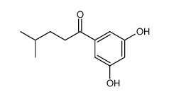 1-(3,5-dihydroxy-phenyl)-4-methyl-pentan-1-one结构式