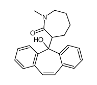 3-(5-Hydroxy-5H-dibenzo[a,d]cyclohepten-5-yl)-1-methyl-azepan-2-one结构式