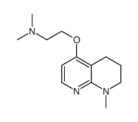 N,N-dimethyl-2-[(8-methyl-6,7-dihydro-5H-1,8-naphthyridin-4-yl)oxy]ethanamine Structure