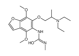 1-[6-[2-(diethylamino)propoxy]-4,7-dimethoxy-1-benzofuran-5-yl]-3-methylurea结构式