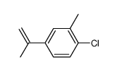 2-(4-chloro-3-methylphenyl)-1,2-propene结构式