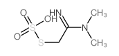 Thiosulfuric acid(H2S2O3), S-[2-(dimethylamino)-2-iminoethyl] ester结构式