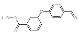 3-(4-甲酰基苯氧基)-苯甲酸甲酯结构式
