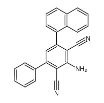 3-amino-5-(1-naphthyl)biphenyl-2,4-dicarbonitrile结构式