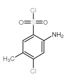 2-AMINO-4-CHLORO-5-METHYLBENZENE-1-SULFONYL CHLORIDE Structure