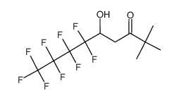 5-hydroxy-2,2-dimethyl-6,6,7,7,8,8,9,9,9-nonafluorononan-3-one结构式