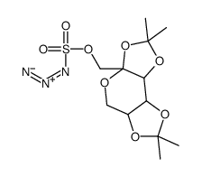 2,3:4,5 Bis-O-(1-Methyl ethylidene)-Fructopyranose azido sulphate结构式