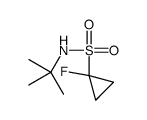 N-tert-butyl-1-fluorocyclopropane-1-sulfonamide Structure