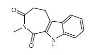 2-methyl-1,3-dioxo-1,2,3,4,5,10-hexahydroazepino[3,4-b]indole结构式