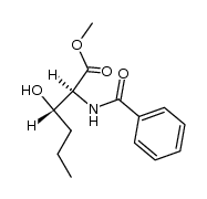 L-erythro-2-benzoylamino-3-hydroxy-hexanoic acid methyl ester Structure