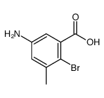 5-AMINO-2-BROMO-3-METHYL BENZOIC ACID Structure
