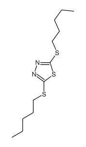 2,5-bis(pentylsulfanyl)-1,3,4-thiadiazole结构式