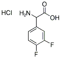 AMINO-(3,4-DIFLUORO-PHENYL)-ACETIC ACID HCL结构式