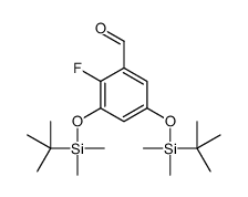 3,5-bis[[tert-butyl(dimethyl)silyl]oxy]-2-fluorobenzaldehyde结构式