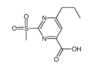 2-(Methylsulfonyl)-6-propylpyrimidine-4-carboxylic acid Structure