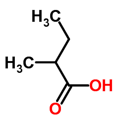 2-Methylbutyric acid Structure
