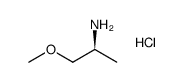 (S)-1-methoxypropan-2-amine hydrochloride Structure