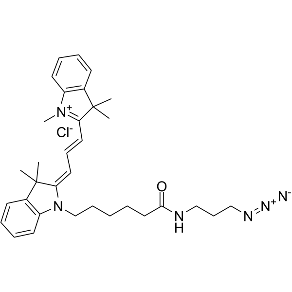 Cyanine3叠氮化物结构式