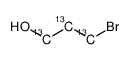3-Bromo-1-propanol-13C3 Structure