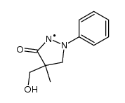 4-Methyl-4-(hydroxymethyl)-1-phenyl-3-pyrazolidone radical Structure