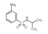 N-异丙基-3-氨基苯磺酰胺结构式
