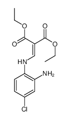 2-((2-氨基-4-氯苯基氨基)亚甲基)丙二酸二乙酯结构式