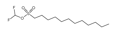difluoromethyl dodecane-1-sulfonate结构式