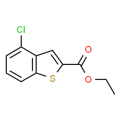 4-氯苯并[b]噻吩-2-羧酸乙酯结构式